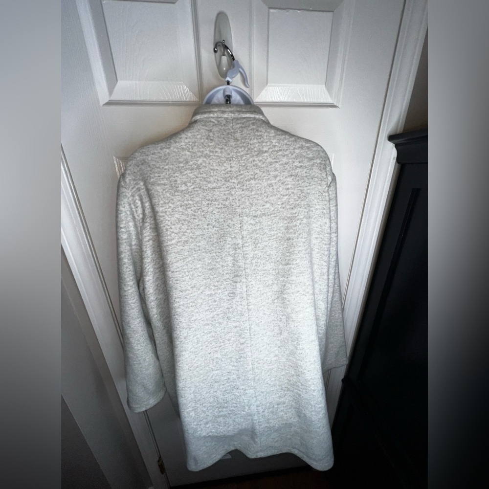 Vero Moda Women’s US 18 Katrine Brushed Fleece Long Coat Jacket Gray UK 22 XL - Picture 6 of 16
